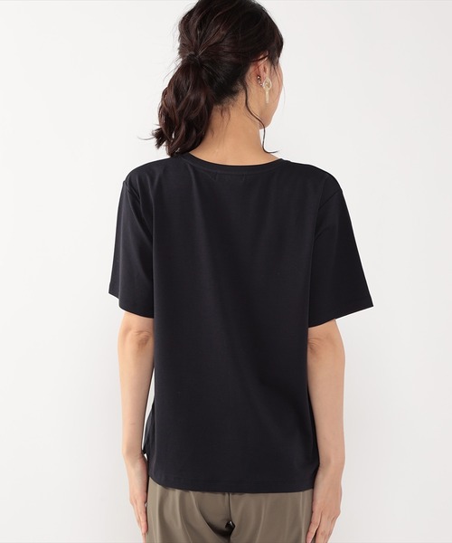 DECOY SINCE 1981(デコイシンスイチキュウハチイチ)の「ひやさらコットンロゴ刺しゅうプルオーバー(Tシャツ/カットソー・レディース・ブルー/ホワイト/ネイビー・L/M/LL)」の8枚目の写真