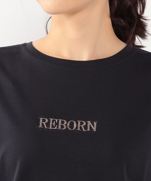DECOY SINCE 1981(デコイシンスイチキュウハチイチ)の「ひやさらコットンロゴ刺しゅうプルオーバー(Tシャツ/カットソー・レディース・ブルー/ホワイト/ネイビー・L/M/LL)」の12枚目の写真