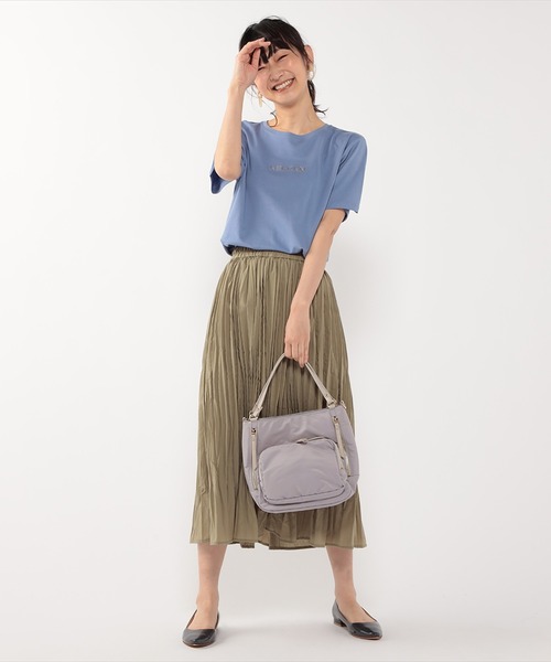 DECOY SINCE 1981(デコイシンスイチキュウハチイチ)の「ひやさらコットンロゴ刺しゅうプルオーバー(Tシャツ/カットソー・レディース・ブルー/ホワイト/ネイビー・L/M/LL)」の9枚目の写真