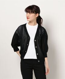 Cepica | 透かし柄ショートカーディガン(カーディガン/ボレロ)