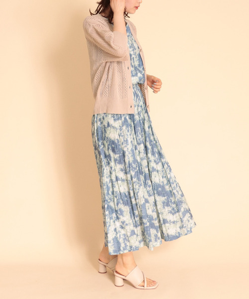 Cepica（セピカ）の「透かし柄ショートカーディガン（カーディガン/ボレロ・レディース・ブラック/ベージュ・FREE）」の5枚目の写真