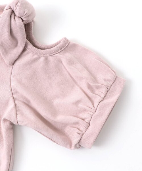 apres les cours（アプレレクール）の「/オープンショルダー肩りぼんトップス（Tシャツ/カットソー・キッズ・ブルー/ミント/ネイビー/オレンジ/ピンク/イエロー・90/100/110/120/130/140/80）」の21枚目の写真