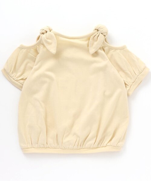 apres les cours（アプレレクール）の「/オープンショルダー肩りぼんトップス（Tシャツ/カットソー・キッズ・ブルー/ミント/ネイビー/オレンジ/ピンク/イエロー・90/100/110/120/130/140/80）」の14枚目の写真