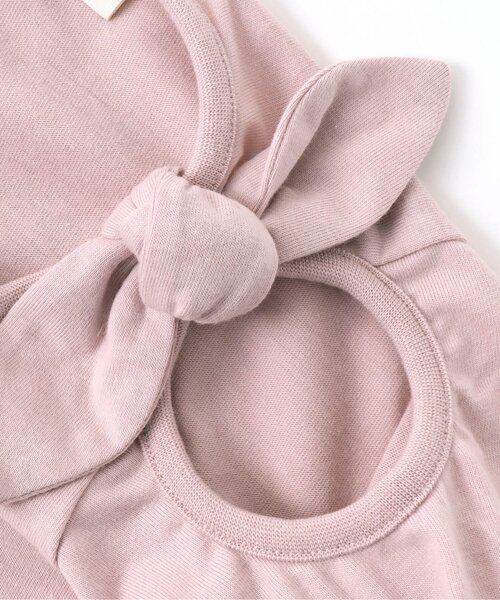 apres les cours（アプレレクール）の「/オープンショルダー肩りぼんトップス（Tシャツ/カットソー・キッズ・ブルー/ミント/ネイビー/オレンジ/ピンク/イエロー・90/100/110/120/130/140/80）」の10枚目の写真