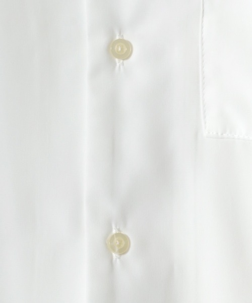 Lazar（ラザル）の「ポリトロ ドレープ リラックス 無地 半袖 オープンカラーシャツ（シャツ/ブラウス・メンズ・ホワイト/ブラック/ベージュ/サックスブルー/グリーン/モカ・LL/M/L）」の16枚目の写真