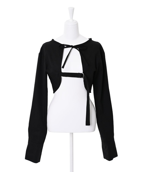 Narcissus(ナルシス)の「【Narcissus】アームカーデ(カーディガン/ボレロ・レディース・ホワイト/ブラック・FREE)」の16枚目の写真