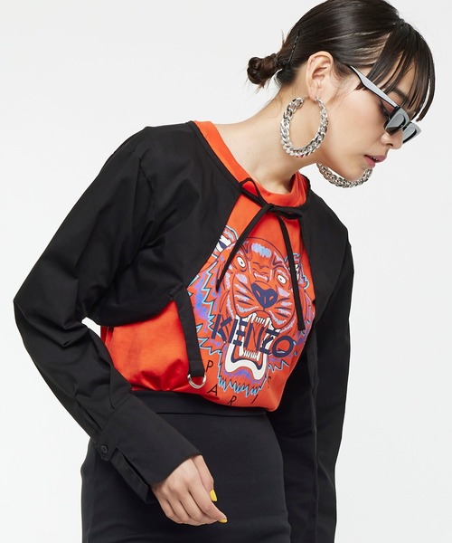 Narcissus(ナルシス)の「【Narcissus】アームカーデ(カーディガン/ボレロ・レディース・ホワイト/ブラック・FREE)」の5枚目の写真