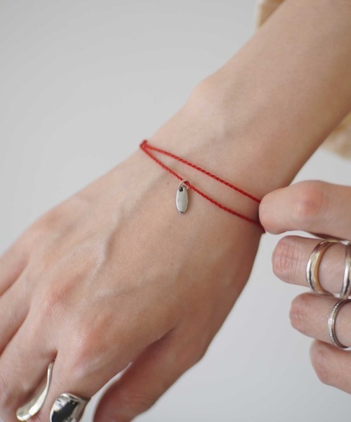 PARKS TOKYO SELECT（パークストウキョウセレクト）の「【dictionary】2WAY プレートチャーム アンクレット＆ブレスレット（アンクレット・レディース・ターコイズブルー/ダークブラウン/レッド/オフホワイト/イエロー/ブラック・FREE）」の6枚目の写真