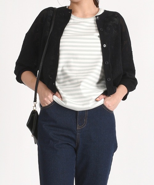 MARY QUANT（マリークワント）の「ニットレースデイジー カーディガン