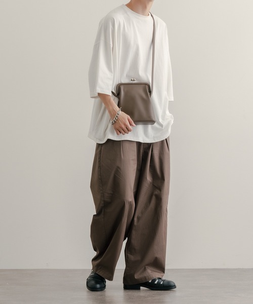 epnok(エプノック)の「がま口ショルダーBAG(ショルダーバッグ・メンズ・ダークブラウン/グレイッシュベージュ/ブラック・FREE)」の15枚目の写真