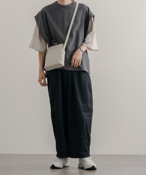 epnok(エプノック)の「がま口ショルダーBAG(ショルダーバッグ・メンズ・ダークブラウン/グレイッシュベージュ/ブラック・FREE)」の21枚目の写真