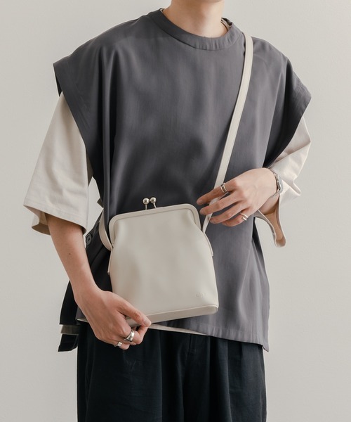 epnok(エプノック)の「がま口ショルダーBAG(ショルダーバッグ・メンズ・ダークブラウン/グレイッシュベージュ/ブラック・FREE)」の20枚目の写真