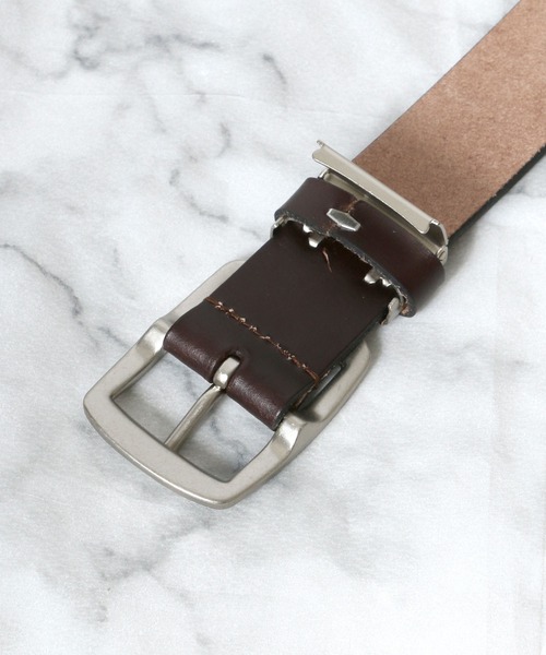 EDWIN（エドウィン）の「EDWIN/エドウィン 35mmギャリソンレザーベルト 日本製/本革（ベルト・メンズ・ブラック/ダークブラウン/ブラウン・FREE）」の10枚目の写真