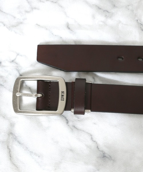 EDWIN（エドウィン）の「EDWIN/エドウィン 35mmギャリソンレザーベルト 日本製/本革（ベルト・メンズ・ブラック/ダークブラウン/ブラウン・FREE）」の11枚目の写真