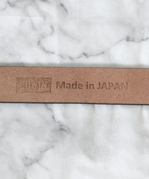EDWIN（エドウィン）の「EDWIN/エドウィン 35mmギャリソンレザーベルト 日本製/本革（ベルト・メンズ・ブラック/ダークブラウン/ブラウン・FREE）」の14枚目の写真