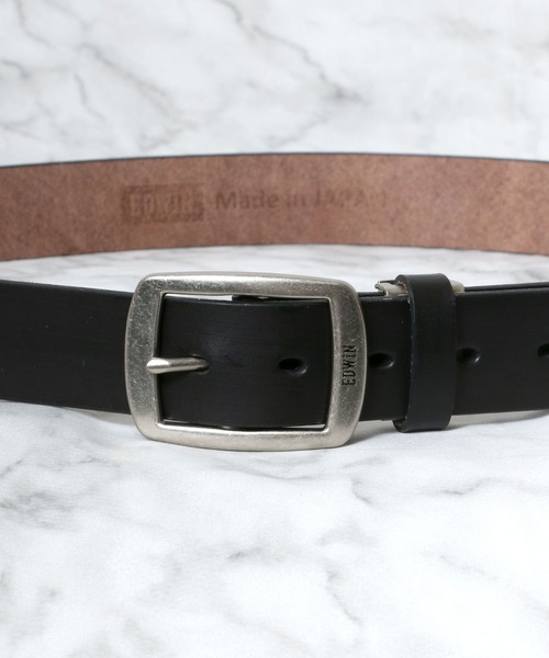 EDWIN（エドウィン）の「EDWIN/エドウィン 35mmギャリソンレザーベルト 日本製/本革（ベルト・メンズ・ブラック/ダークブラウン/ブラウン・FREE）」の13枚目の写真
