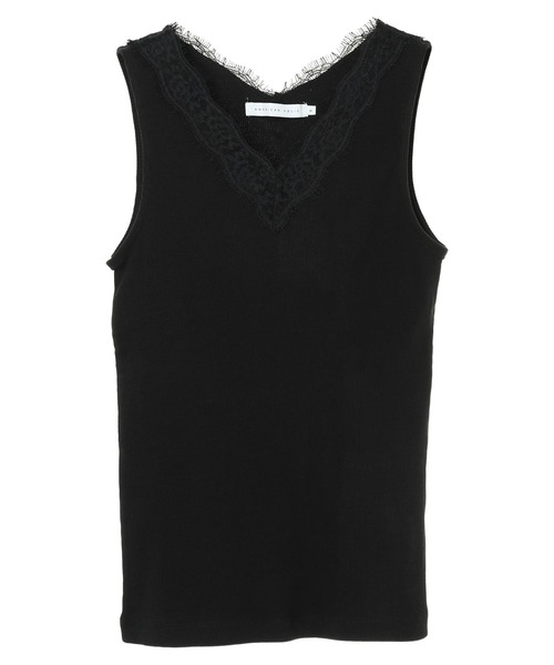 AMERICAN HOLIC(アメリカンホリック)の「両Vネックテレコタンクトップ(タンクトップ・レディース・アイボリー/ブラック・M/L)」の14枚目の写真