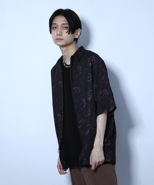 HARE(ハレ)の「ハナガラペイズリーシャツ(HARE)(シャツ/ブラウス・メンズ・ブラック/ブラウン/ブラック系その他・SMALL/MEDIUM)」の6枚目の写真