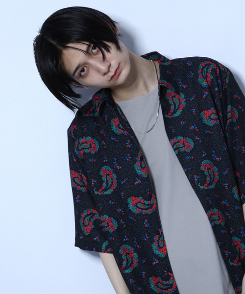 HARE(ハレ)の「ハナガラペイズリーシャツ(HARE)(シャツ/ブラウス・メンズ・ブラック/ブラウン/ブラック系その他・SMALL/MEDIUM)」の14枚目の写真