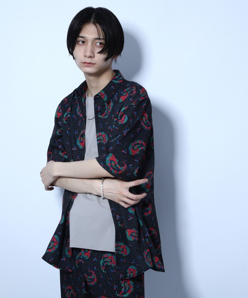 HARE(ハレ)の「ハナガラペイズリーシャツ(HARE)(シャツ/ブラウス・メンズ・ブラック/ブラウン/ブラック系その他・SMALL/MEDIUM)」の4枚目の写真