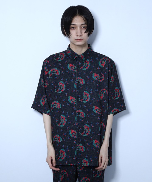 HARE(ハレ)の「ハナガラペイズリーシャツ(HARE)(シャツ/ブラウス・メンズ・ブラック/ブラウン/ブラック系その他・SMALL/MEDIUM)」の10枚目の写真