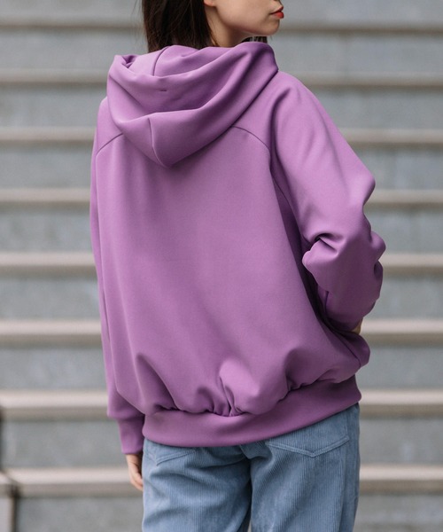 Munich（ミューニック）の「サイクルジャージープルオーバーパーカー（パーカー・レディース・ブラック/パープル/カーキ/グレイッシュベージュ・FREE）」の21枚目の写真