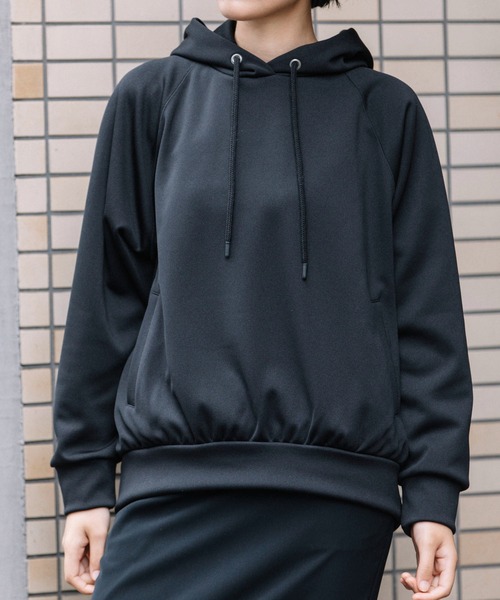 Munich（ミューニック）の「サイクルジャージープルオーバーパーカー（パーカー・レディース・ブラック/パープル/カーキ/グレイッシュベージュ・FREE）」の6枚目の写真