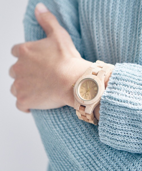 Wewood（ウィーウッド）の「【WEWOOD】CRISS イタリア発・天然木を使用した腕時計 生活防水機能付（アナログ腕時計・レディース・ベージュ/カーキ/ブラウン・FREE）」の3枚目の写真