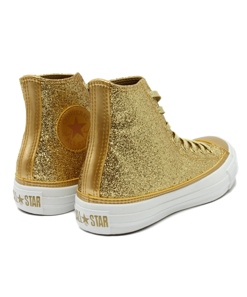 CONVERSE（コンバース）の「ALL STAR GIRAGIRA HI　/ オールスター ギラギラ HI（スニーカー・レディース・ゴールド・11.5/7.5/9.5/9/3.5/10.5/7/5.5/5/4.5/8.5/3/6.5/4/6/8）」の4枚目の写真
