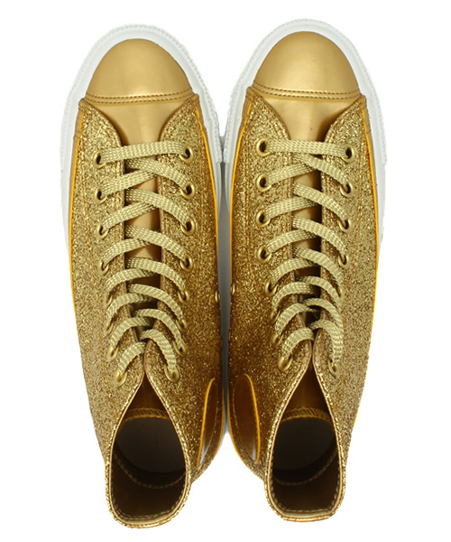 CONVERSE（コンバース）の「ALL STAR GIRAGIRA HI　/ オールスター ギラギラ HI（スニーカー・レディース・ゴールド・11.5/7.5/9.5/9/3.5/10.5/7/5.5/5/4.5/8.5/3/6.5/4/6/8）」の10枚目の写真