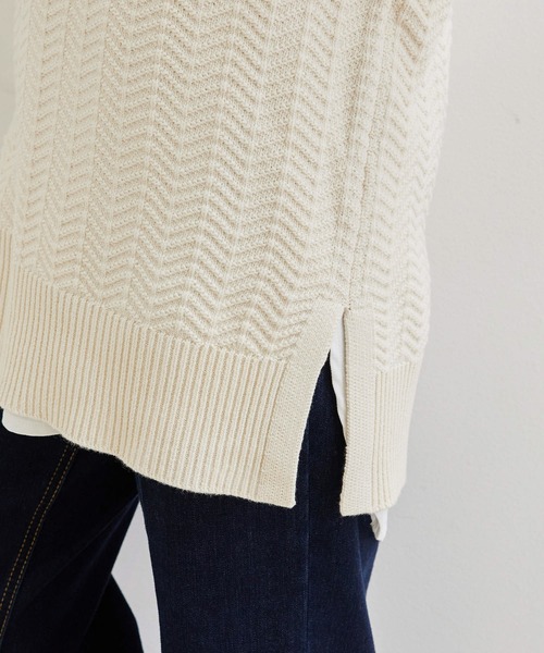 ROPE' PICNIC(ロペピクニック)の「【リンクコーデ】チルデンニットベスト(ベスト・レディース・ライトグレー/キナリ・38)」の6枚目の写真