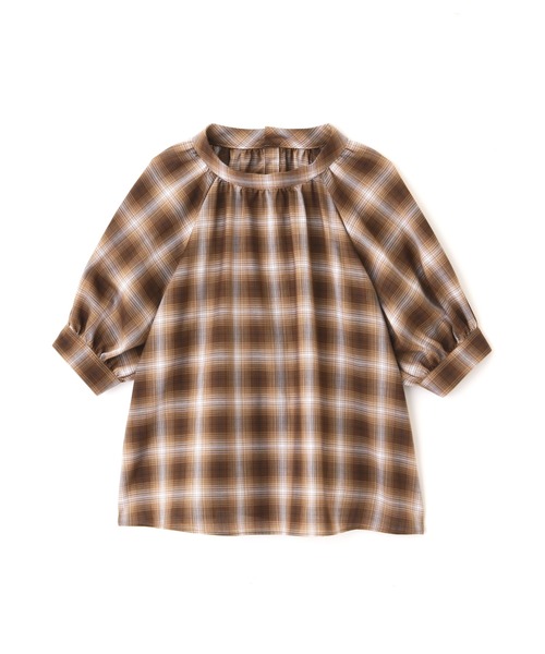 NATURAL BEAUTY BASIC（ナチュラルビューティーベーシック）の「オンブレチェックブラウス（シャツ/ブラウス・レディース・グレー系その他/ブラウン系その他・SMALL/MEDIUM）」の20枚目の写真