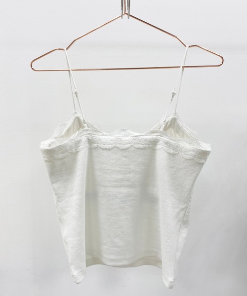 one after another NICE CLAUP(ワンアフターアナザーナイスクラップ)の「カップ付きキャミソールレースインナー(キャミソール・レディース・ブラック/グレー/オフホワイト/ピンク・FREE)」の14枚目の写真