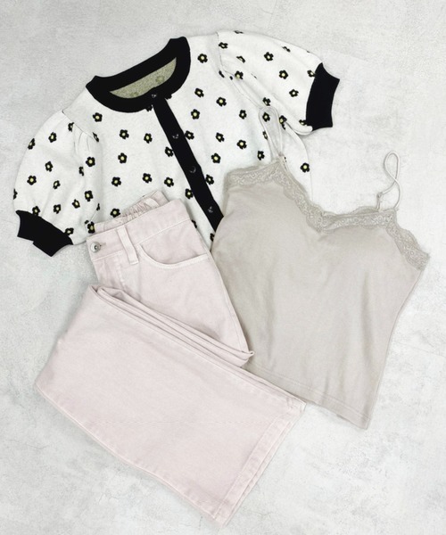 one after another NICE CLAUP(ワンアフターアナザーナイスクラップ)の「カップ付きキャミソールレースインナー(キャミソール・レディース・ブラック/グレー/オフホワイト/ピンク・FREE)」の15枚目の写真