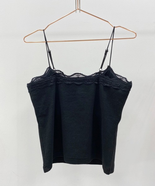 one after another NICE CLAUP(ワンアフターアナザーナイスクラップ)の「カップ付きキャミソールレースインナー(キャミソール・レディース・ブラック/グレー/オフホワイト/ピンク・FREE)」の19枚目の写真