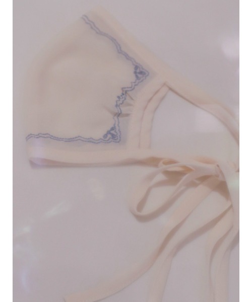 merry jenny（メリージェニー）の「handkerchief mask cover（マスク・レディース・ベージュ/アイボリー/ラベンダー・FREE）」の2枚目の写真
