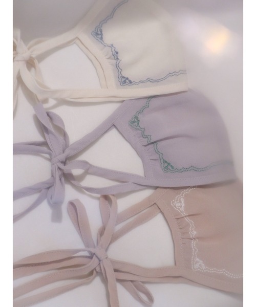 merry jenny（メリージェニー）の「handkerchief mask cover（マスク・レディース・ベージュ/アイボリー/ラベンダー・FREE）」の21枚目の写真