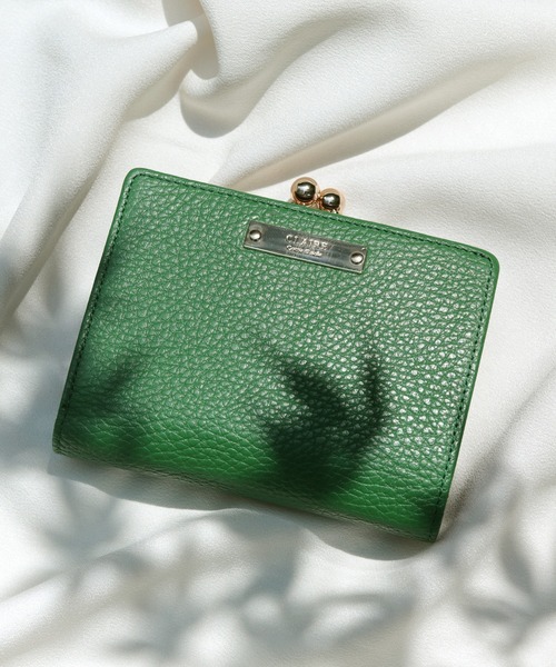 CLAIRE(クレア)の「【CLAIRE】イタリアンレザー無地シュリンクがま口財布(財布・レディース・グリーン/カーキ/キャメル/シルバー/オレンジ/ブラック/ラベンダー/サンドベージュ/グレー/サンドグレー/イエロー/ピンクベージュ/ブルーグレー/レッド/オフホワイト/シャンパン・FREE)」の9枚目の写真