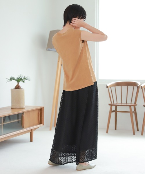 LAKOLE（ラコレ）の「バルファレースフレアロングスカート / 217616（スカート・レディース・スミクロ/アッシュグレー/モカ・SMALL/MEDIUM）」の12枚目の写真