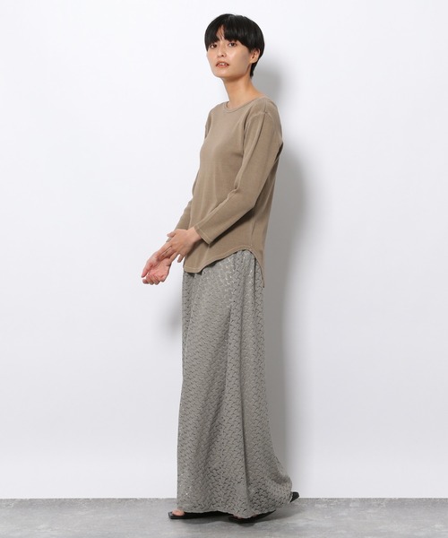 LAKOLE（ラコレ）の「バルファレースフレアロングスカート / 217616（スカート・レディース・スミクロ/アッシュグレー/モカ・SMALL/MEDIUM）」の10枚目の写真