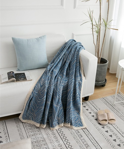 マーブル柄ソファーカバー/ブランケット（ブランケット）｜aimoha
