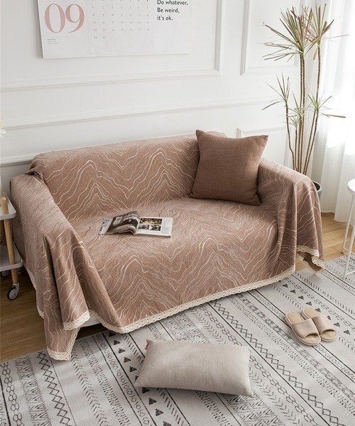 マーブル柄ソファーカバー/ブランケット（ブランケット）｜aimoha