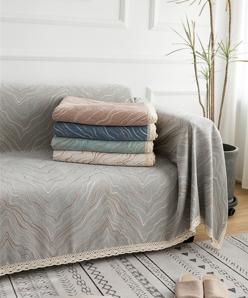 マーブル柄ソファーカバー/ブランケット（ブランケット）｜aimoha