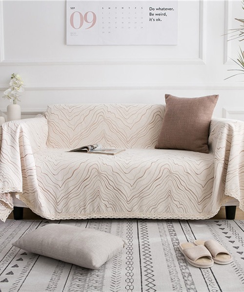 セール】マーブル柄ソファーカバー/ブランケット（ブランケット