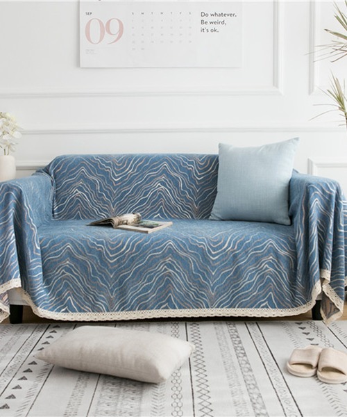 セール】マーブル柄ソファーカバー/ブランケット（ブランケット