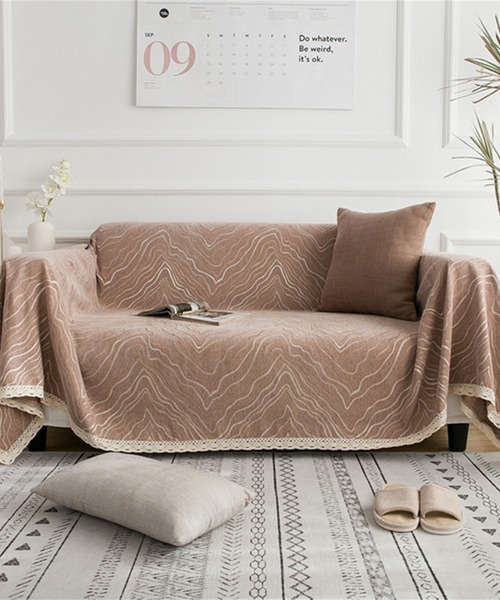 マーブル柄ソファーカバー/ブランケット（ブランケット）｜aimoha