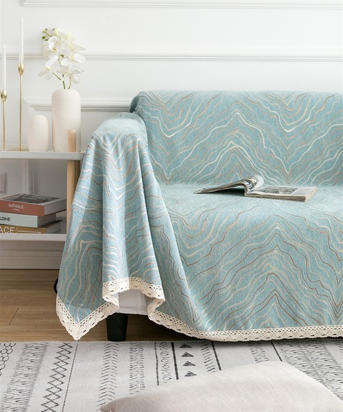セール】マーブル柄ソファーカバー/ブランケット（ブランケット