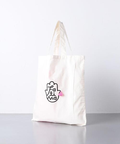 Fatima morocco(ファティマモロッコ)の「<Fatima Morocco(ファティマモロッコ)>タッセル ECOBAG◆(エコバッグ/サブバッグ・レディース・ブラック/ピンク・FREE)」の11枚目の写真