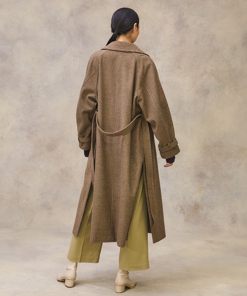 PUBLIC TOKYO（パブリックトウキョウ）の「ガンクラチェックステンカラーコート（ステンカラーコート・レディース・その他2・FREE）」の4枚目の写真