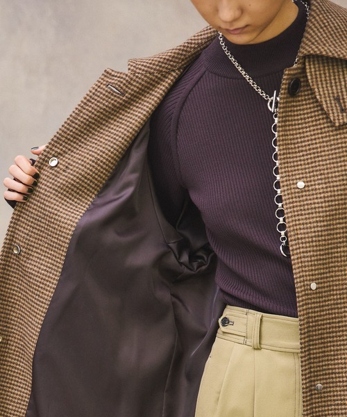 PUBLIC TOKYO（パブリックトウキョウ）の「ガンクラチェックステンカラーコート（ステンカラーコート・レディース・その他2・FREE）」の15枚目の写真